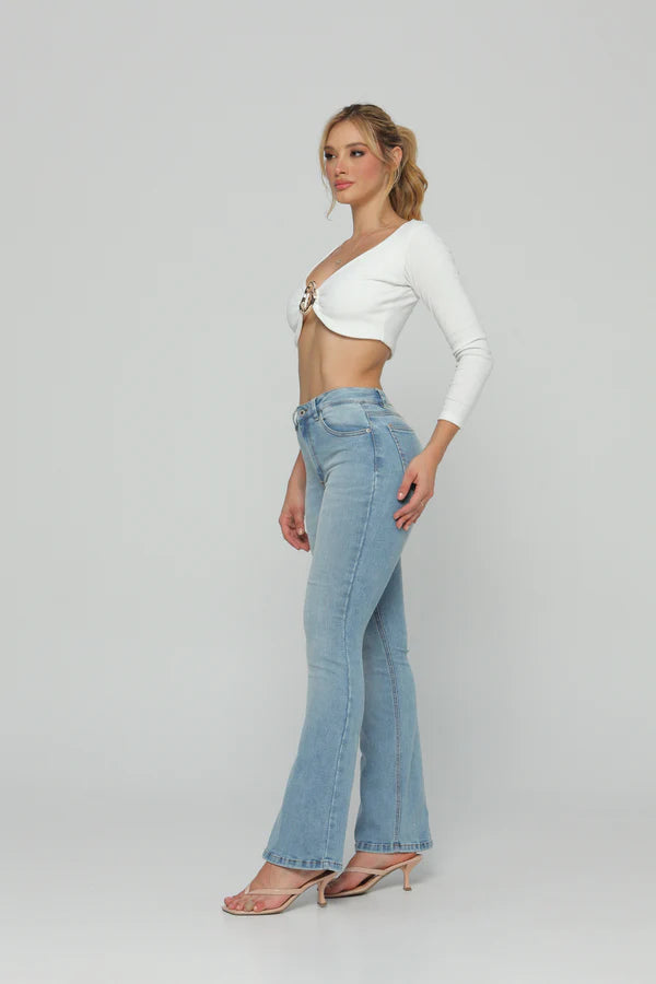 (Preventa) Jeans colombiano Bota campana Nahir 5