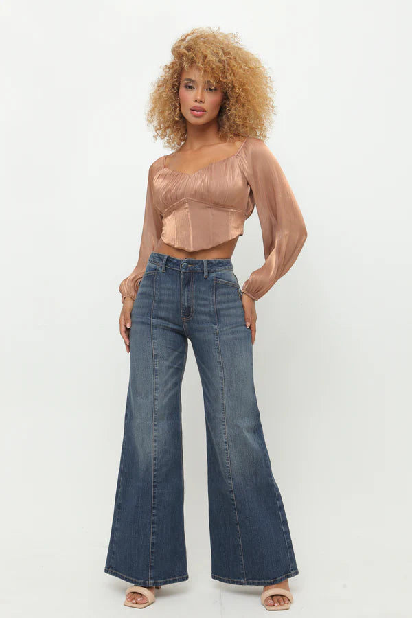 (Preventa) Jeans colombiano flare Ámbar