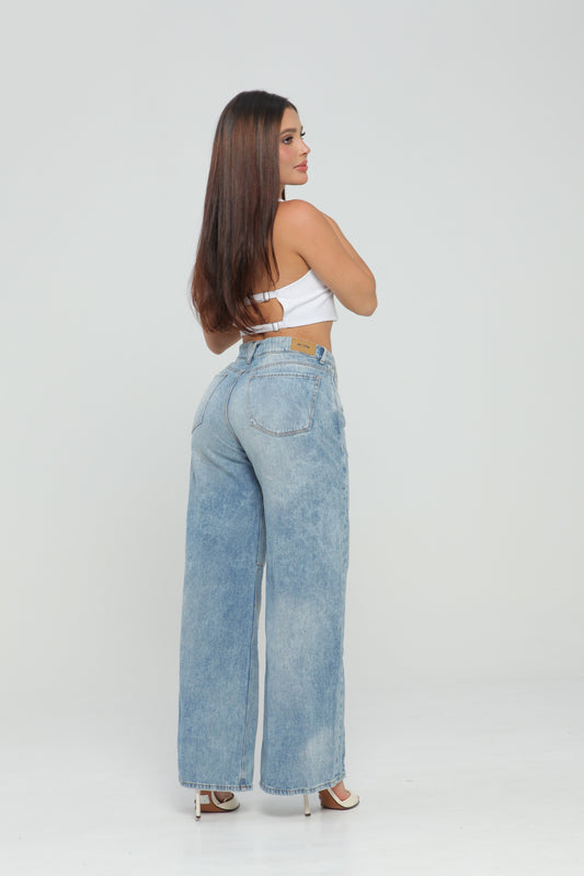 (Preventa) Jeans colombiano Wide leg Grec