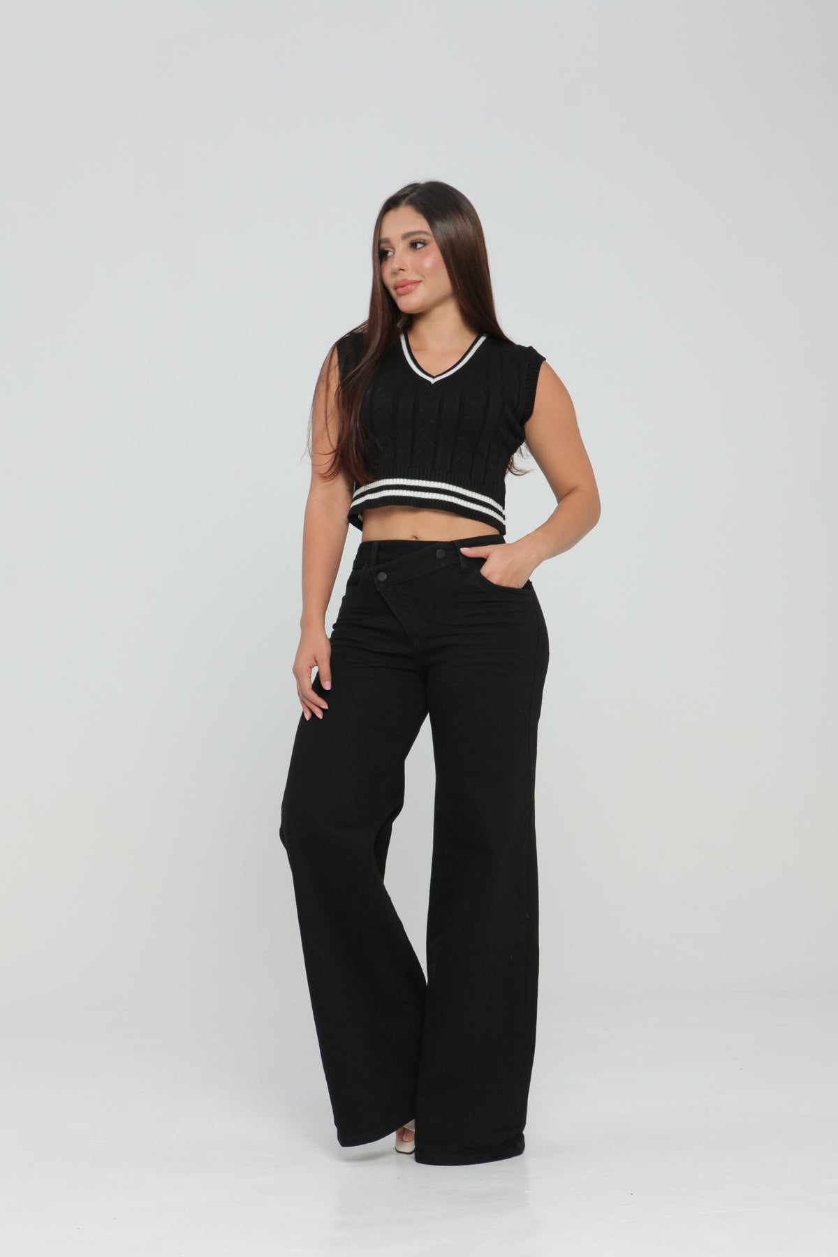 Jeans colombiano Flare Atlas Black