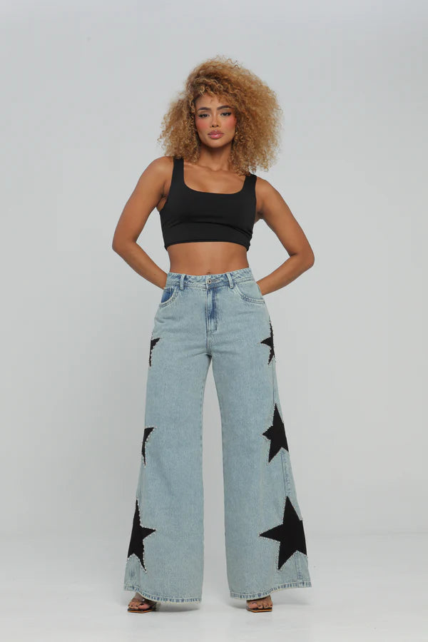 (Preventa) Jeans colombiano Wide leg Glow