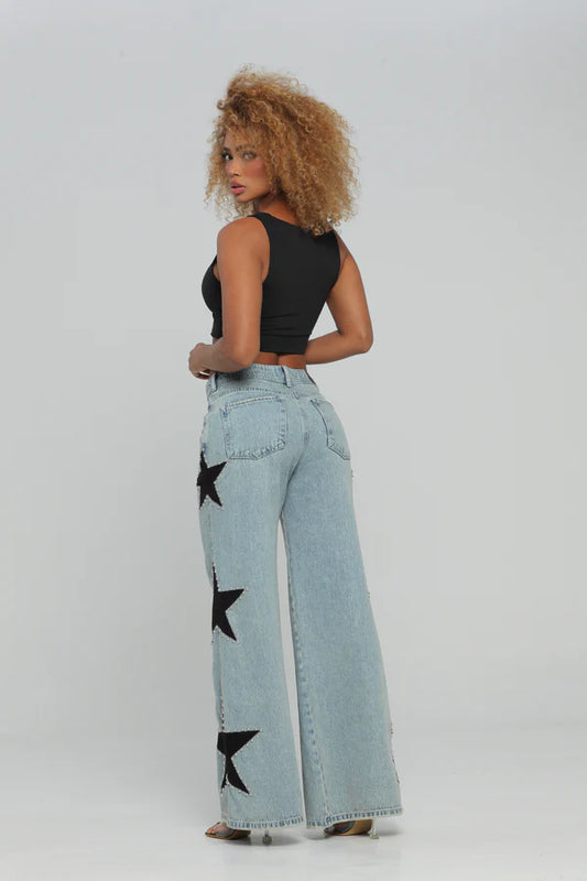 (Preventa) Jeans colombiano Wide leg Glow
