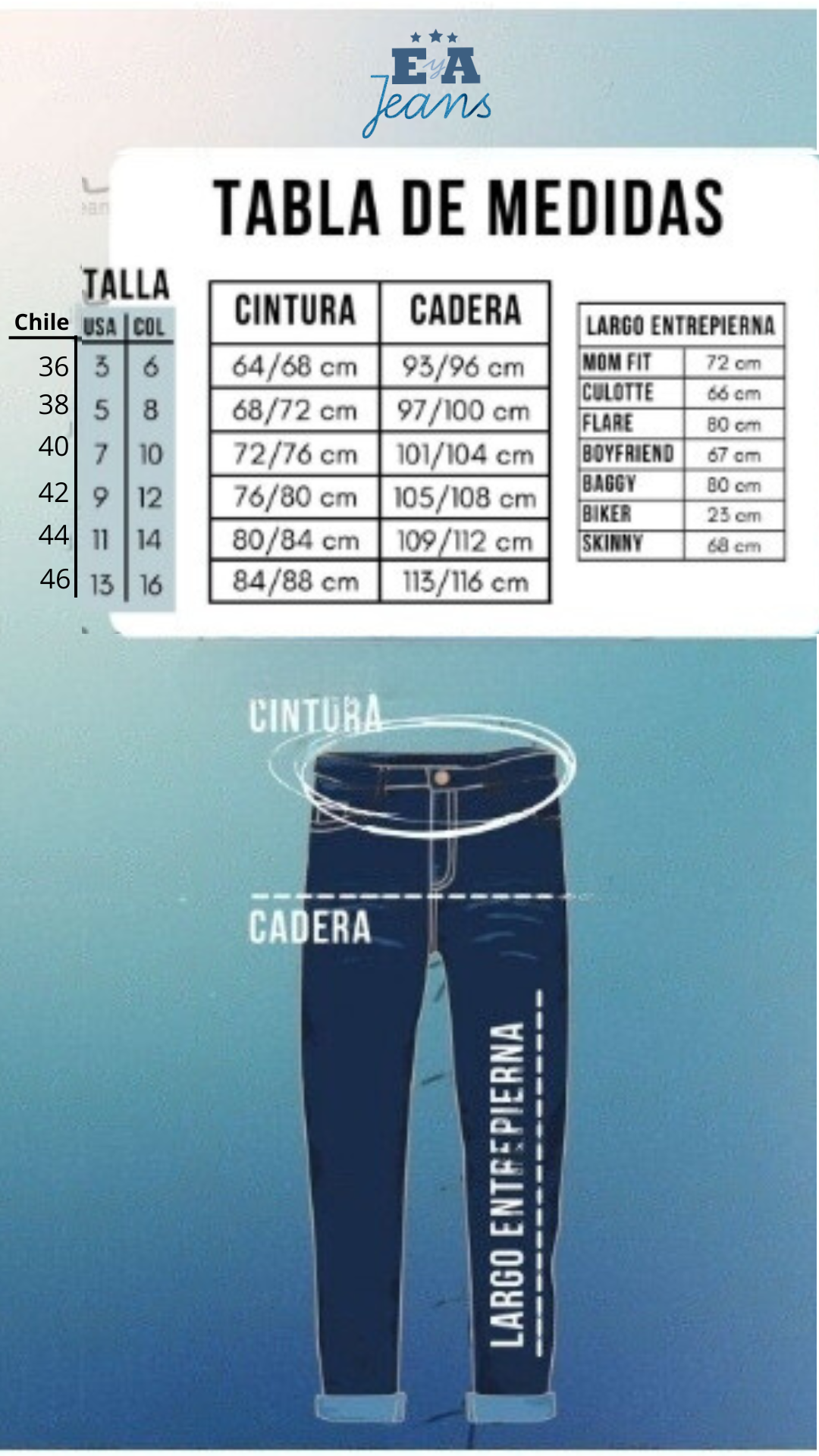 Jeans colombiano Wide Leg Cora 10