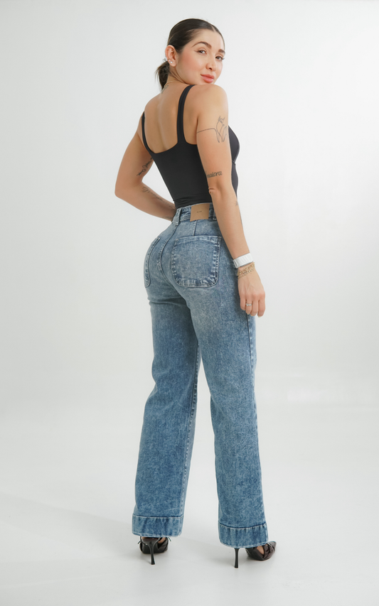 Jeans colombiano Mom flare Nilo 3