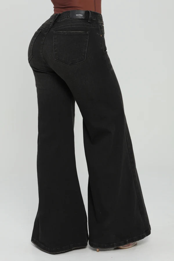 (Preventa) Jeans colombiano Flare Gala Black 26602-1