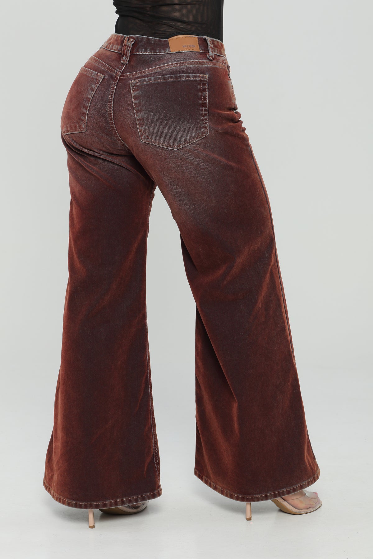 (Preventa) Jeans colombiano Wide leg Velvet Vino
