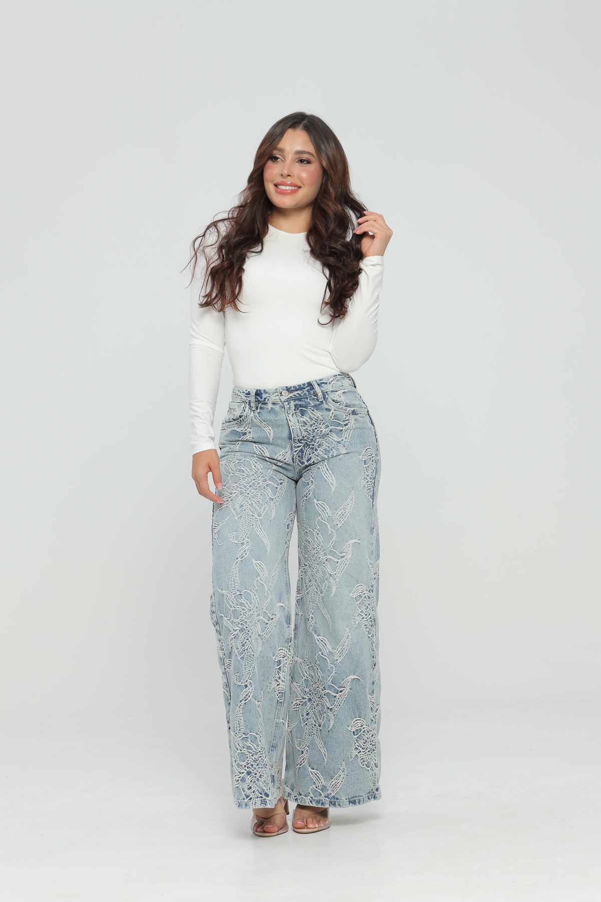 (Preventa) Jeans colombiano Wide leg Gretta 2 96623-1