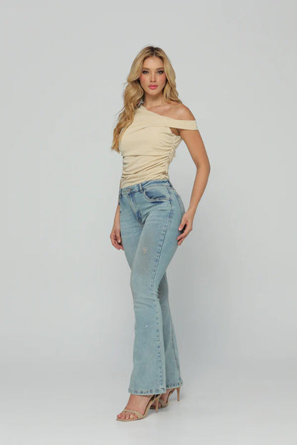 (Preventa) Jeans colombiano Bota campana Nahir 2