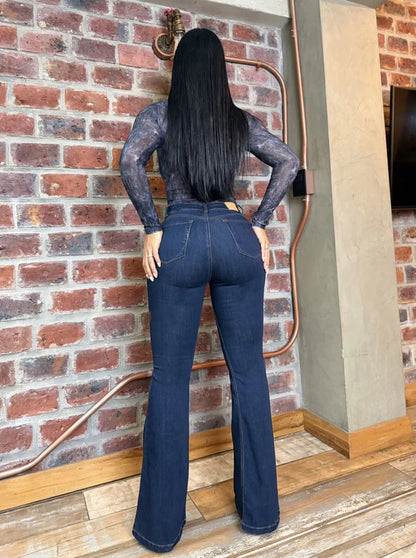 (Preventa) Jeans colombiano Bota campana Nahir