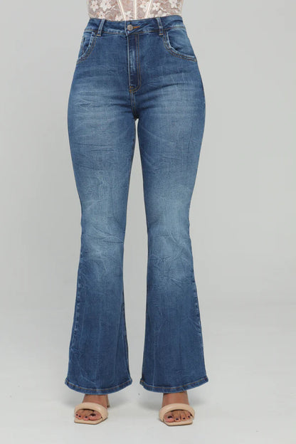Jeans colombiano Bota campana Indigo