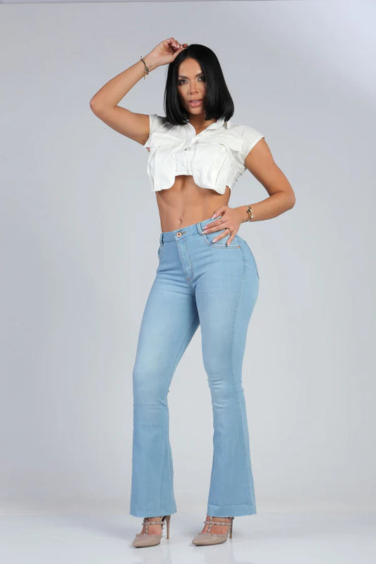 (Preventa) Jeans colombiano Bota campana Kaya