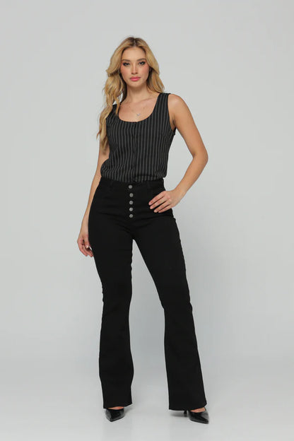 (Preventa) Jeans colombiano Bota campana Demi