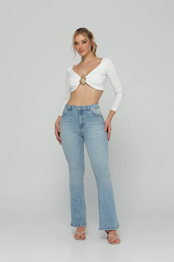 (Preventa) Jeans colombiano Bota campana Nahir 5