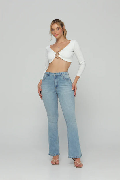 (Preventa) Jeans colombiano Bota campana Nahir 5