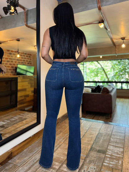 (Preventa) Jeans colombiano Bota campana Georgia