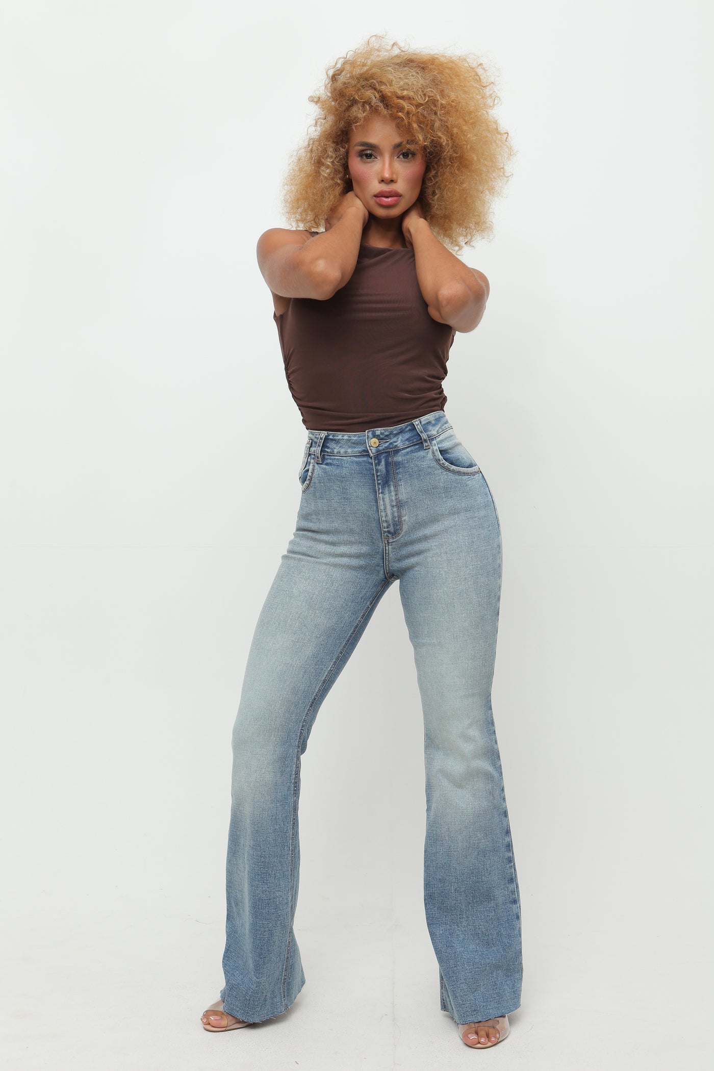 (Preventa) Jeans colombiano Bota campana Nahir 8