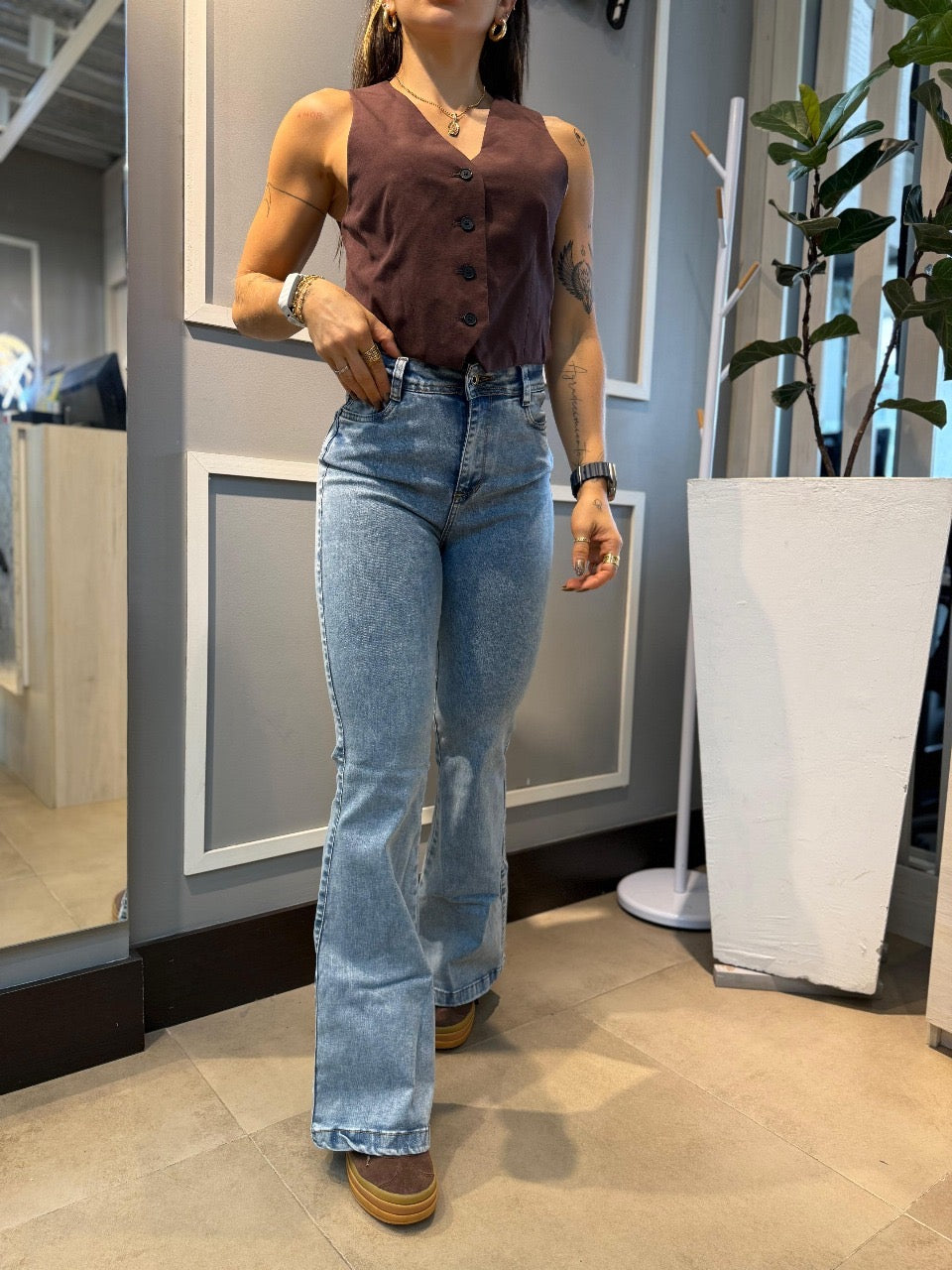 Jeans colombiano Bota campana Simone 2