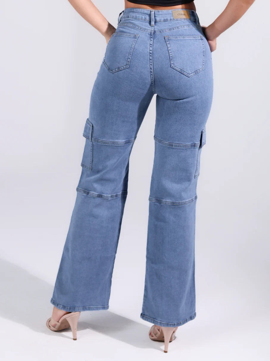 (Preventa) Jeans colombiano Cargo Pia
