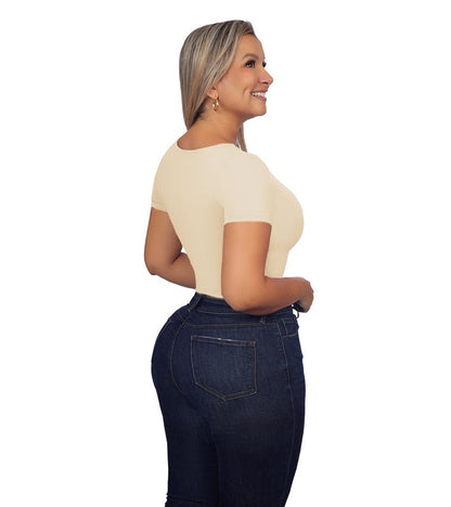 Blusa colombiana 1002 Beige