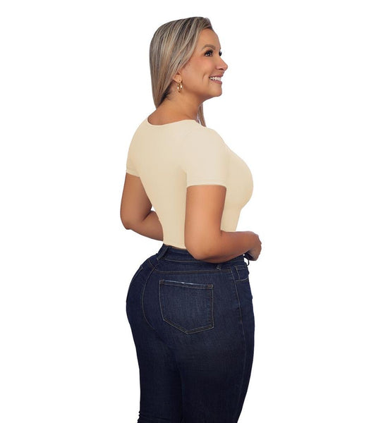 Blusa colombiana 1002 Beige