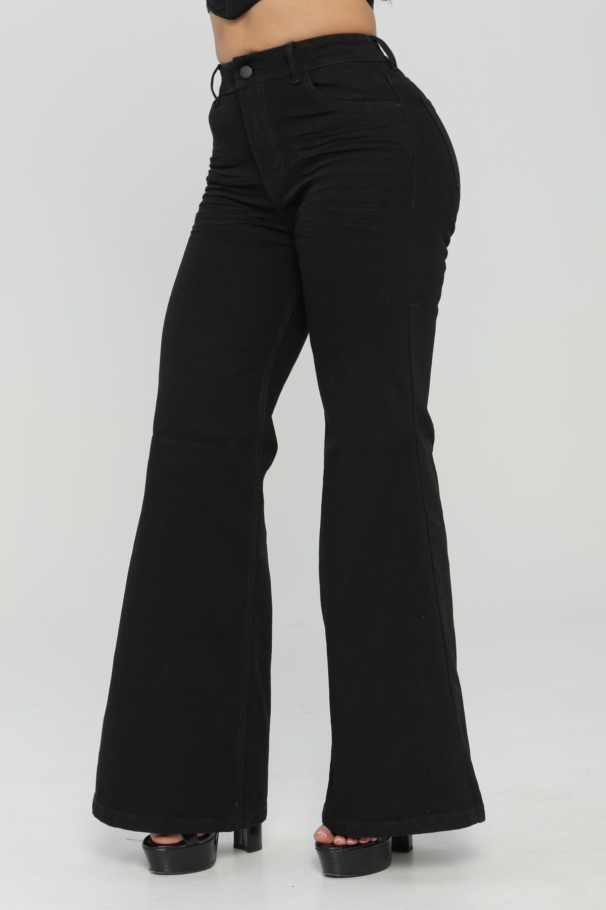 (Preventa) Jeans colombiano Flare UV black