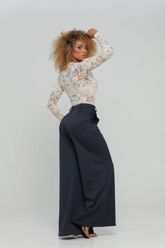 (Preventa) Pantalón colombiano Flare Azul navy