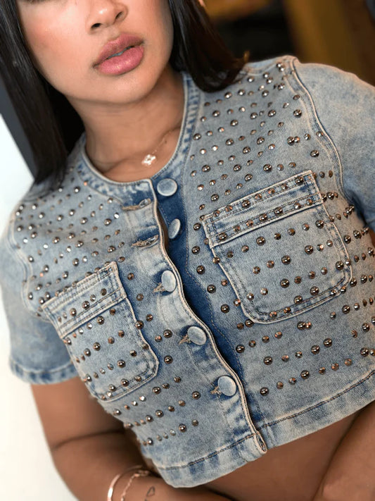 (Preventa) Top corto claro con dirty