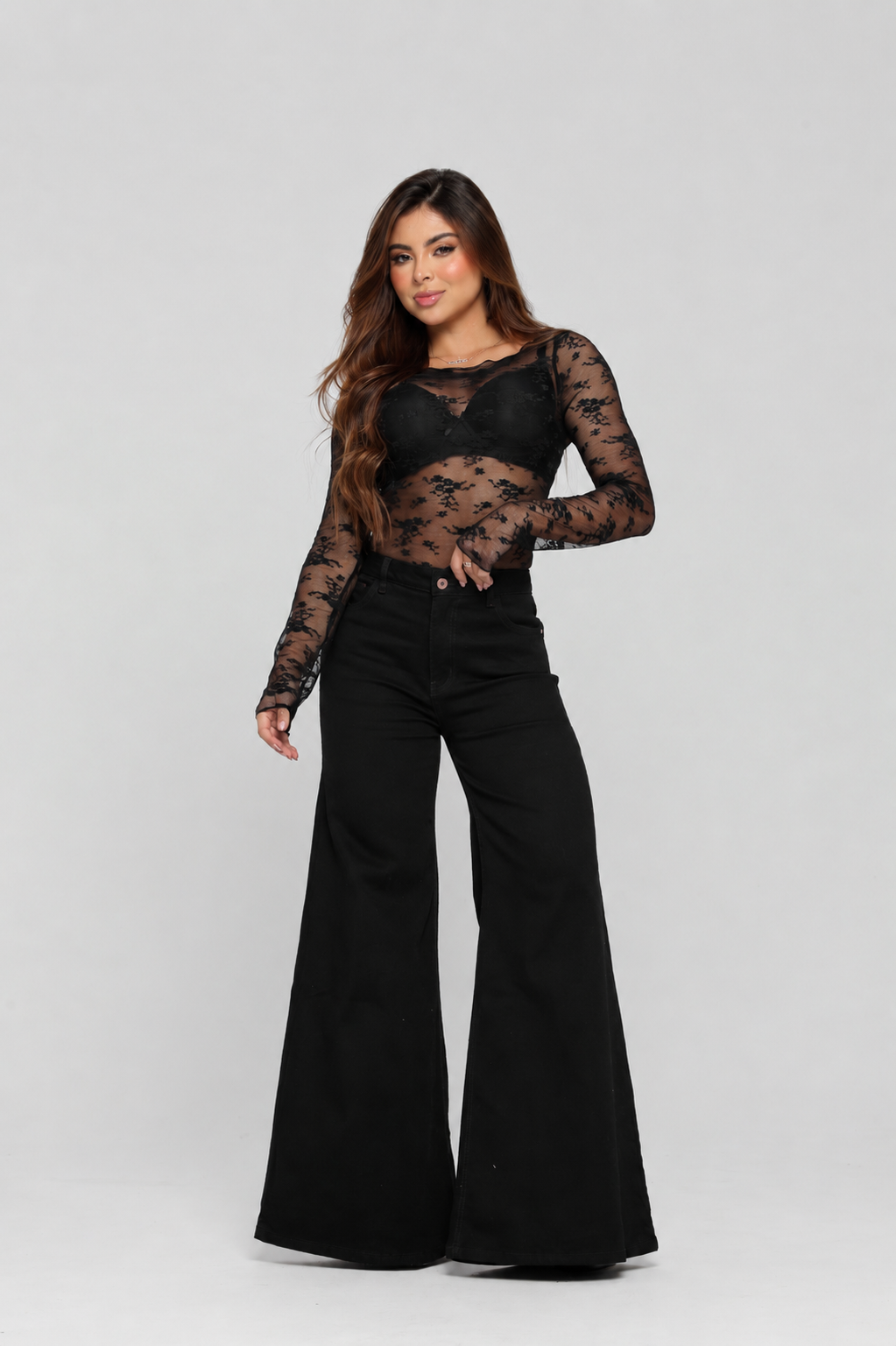 (Preventa) Jeans colombiano Flare Simone black