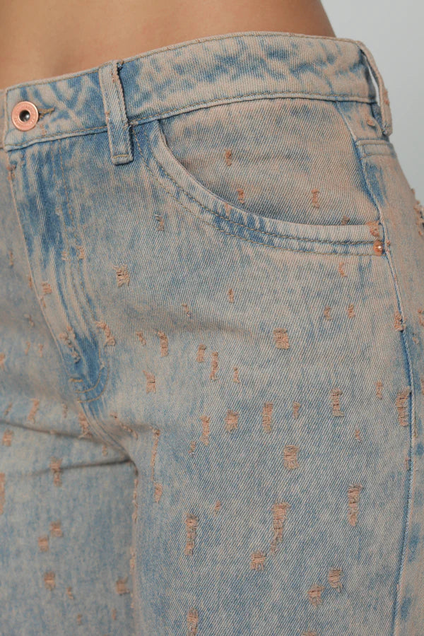 (Preventa) Jeans colombiano Wide leg efecto laser Devore