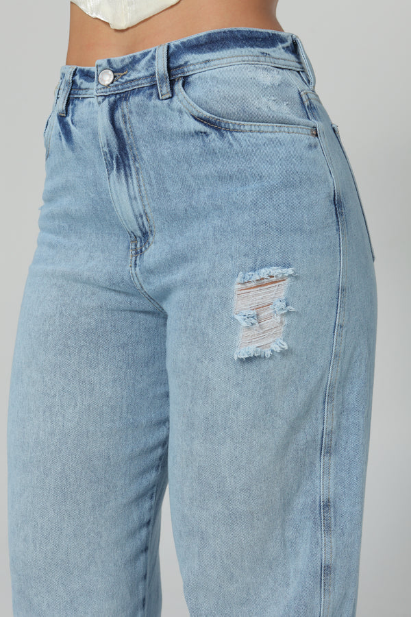 (Preventa) Jeans colombiano Barrel Iris