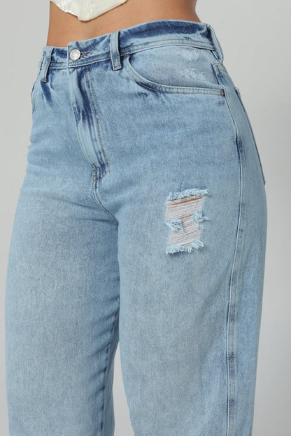 (Preventa) Jeans colombiano Barrel Iris