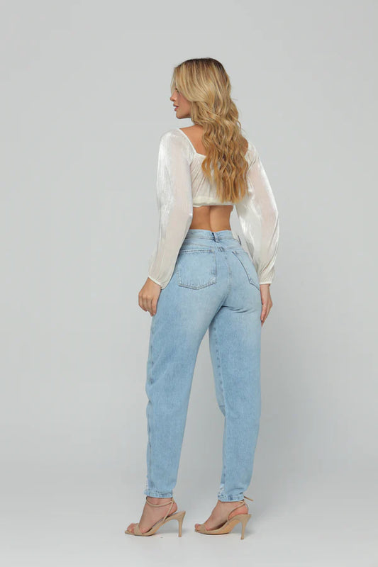 (Preventa) Jeans colombiano Barrel Iris