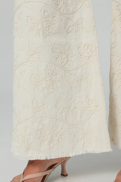 (Preventa) Jeans colombiano Wide leg bordado Azalea