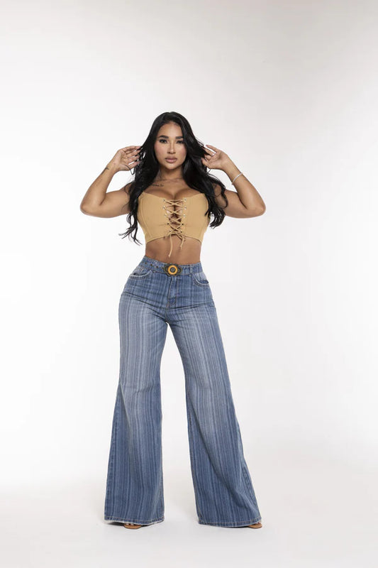 (Preventa) Jeans colombiano Flare Ziden
