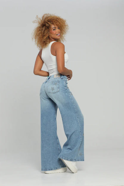 Jeans colombiano Wide leg Bahia