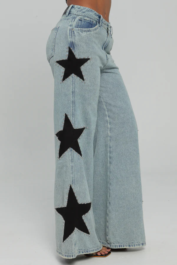 (Preventa) Jeans colombiano Wide leg Glow