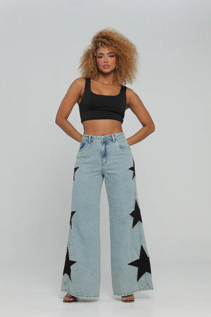 (Preventa) Jeans colombiano Wide leg Glow
