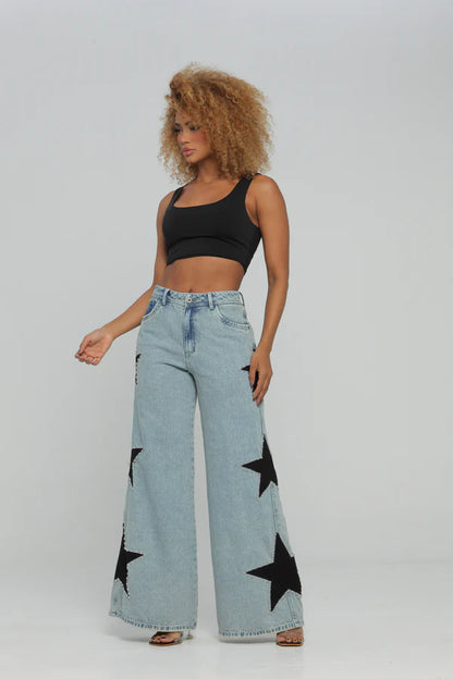 (Preventa) Jeans colombiano Wide leg Glow
