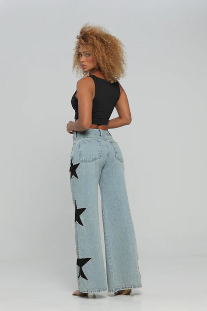 (Preventa) Jeans colombiano Wide leg Glow