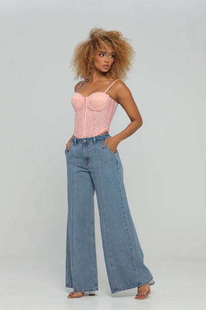(Preventa) Jeans colombiano Wide leg Azahar