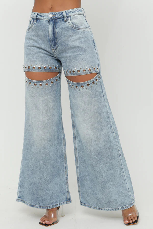 (Preventa) Jeans colombiano Wide leg Heli