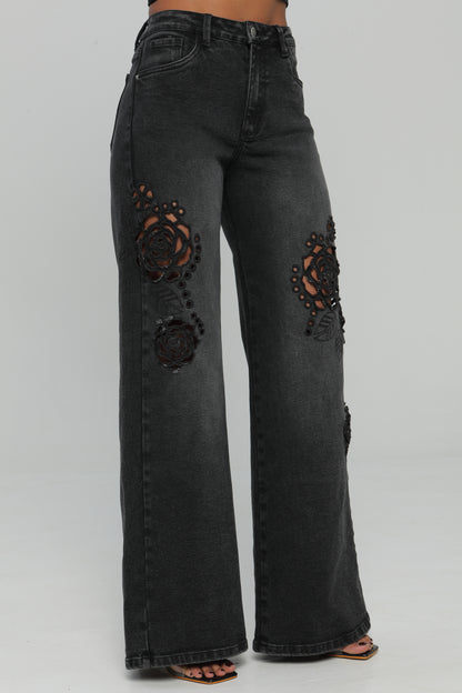 Jeans colombiano Wide leg Zoé