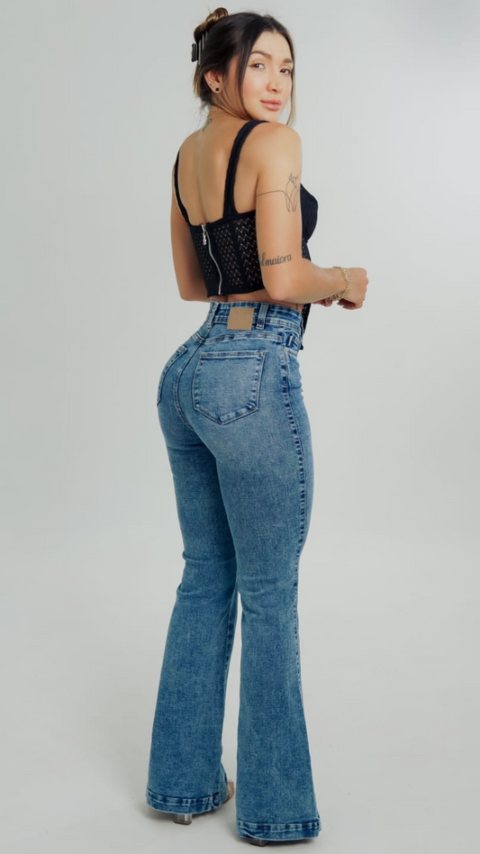 Jeans colombiano Bota campana Joy 3
