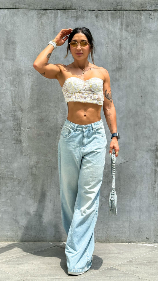 Jeans colombiano Wide Leg Cora 10