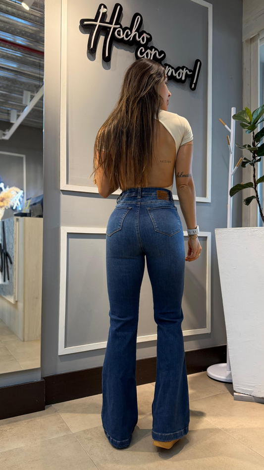 Jeans colombiano Bota campana Simone 3