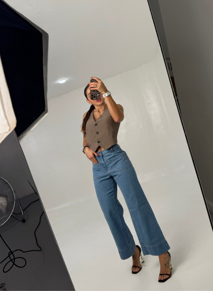 Jeans colombiano Straigh cropped Jarek 2