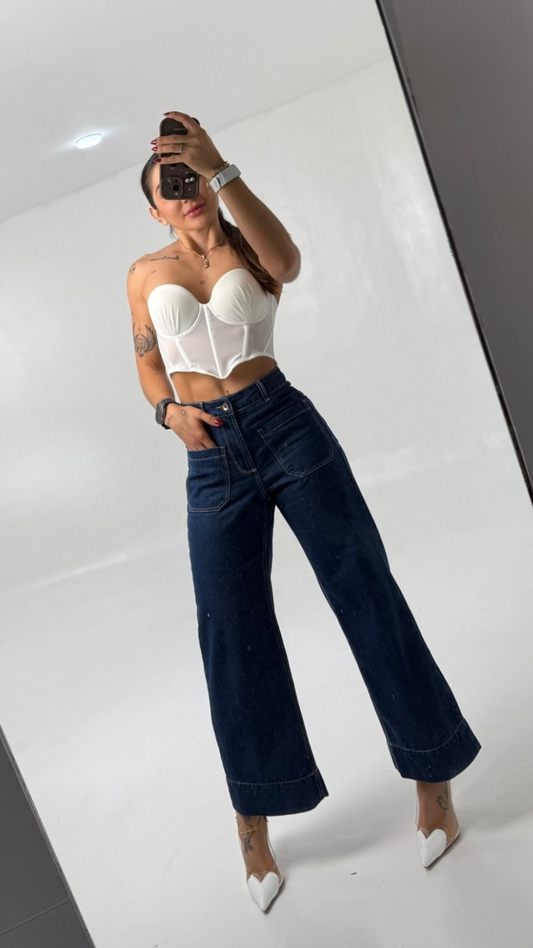(Preventa) Jeans colombiano Straigh cropped Jarek