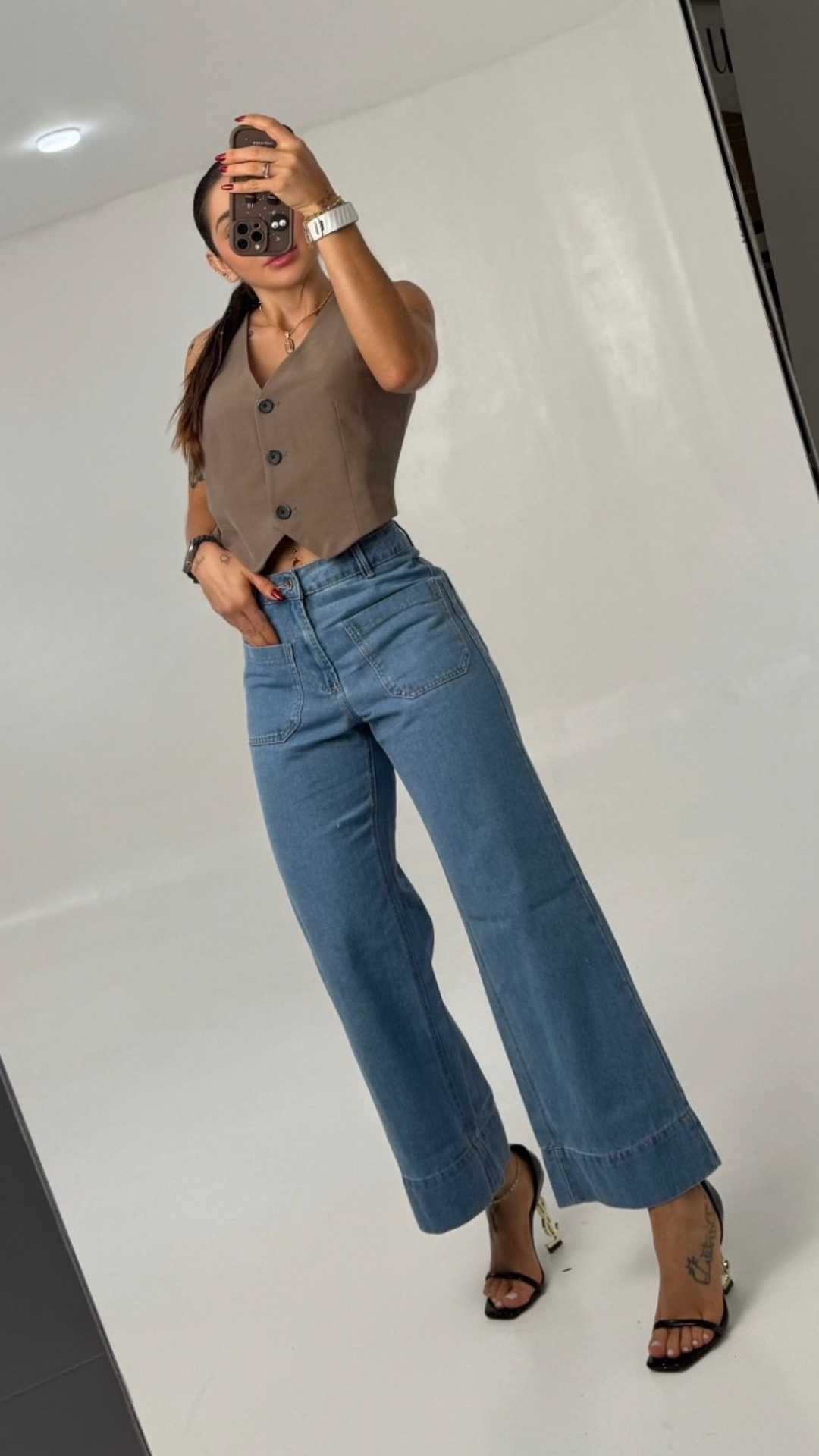 Jeans colombiano Straigh cropped Jarek 2
