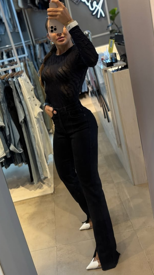 Jeans colombiano Straigth Amatista Black