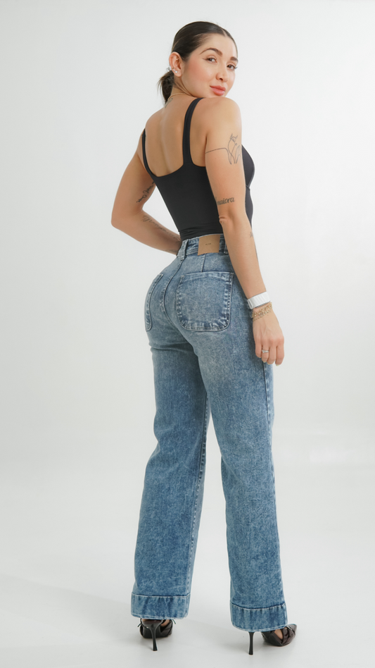 Jeans colombiano Mom flare Nilo 3